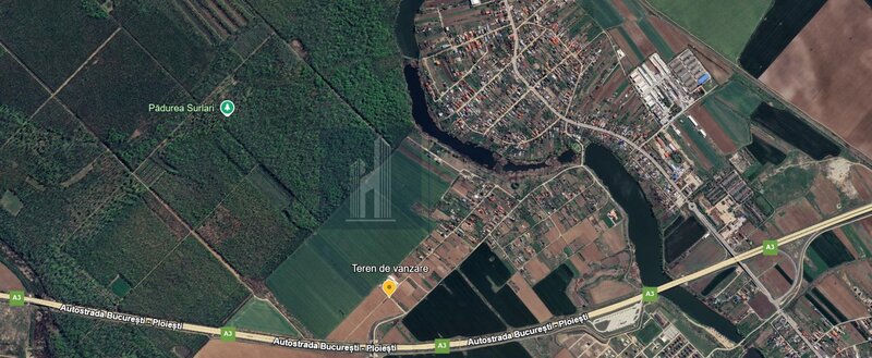 Moara Vlasiei, teren de vanzare.