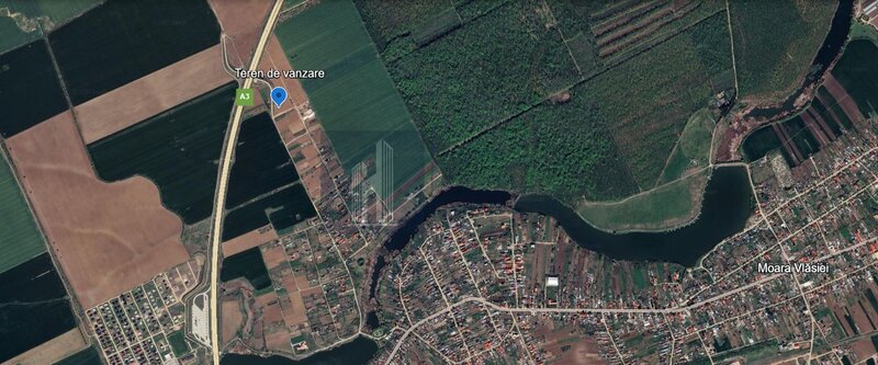 Moara Vlasiei, teren de vanzare.
